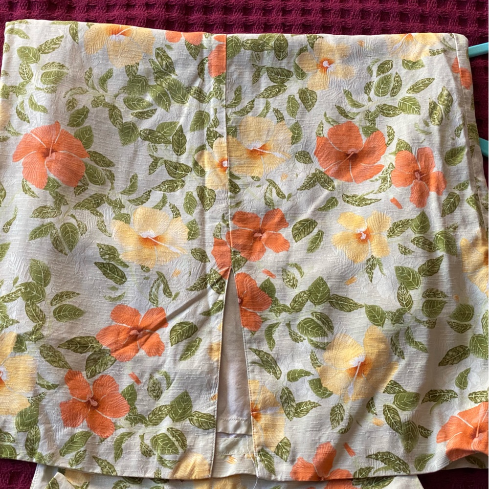 NWOT Tommy Bahama 100% silk sheath midi dress,orange/yellow hibiscus pattern,4 - Picture 12 of 14